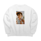 リーゼントエビの英語ならイイカンジ Big Crew Neck Sweatshirt