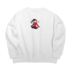 Satochuのさおりちゃん Big Crew Neck Sweatshirt