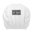 heymar の HEYMARロゴ　黒 Big Crew Neck Sweatshirt