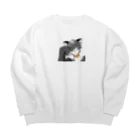 プラットフォームの猫メン Big Crew Neck Sweatshirt