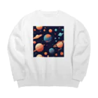 おしゃれなグッズ集の惑星　グッズ Big Crew Neck Sweatshirt