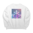 Octagon Mod.E.のXmas 雪の結晶 Big Crew Neck Sweatshirt