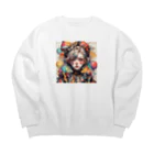 Jake-Hokkaido のJK-005 Pierrot girl Big Crew Neck Sweatshirt