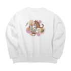 にゃんころのにゃんころず Big Crew Neck Sweatshirt