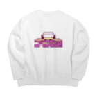 たんたんたぬの商店のアズキ大好きアズ活グッズ🫘 Big Crew Neck Sweatshirt