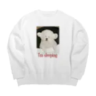 プンのお惣菜の寝たフリ犬 Big Crew Neck Sweatshirt