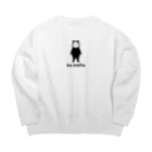 iso karhuのイソカルフ（文字入り） Big Crew Neck Sweatshirt