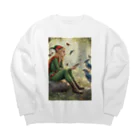 ClowN worldのエルフ 01 Big Crew Neck Sweatshirt