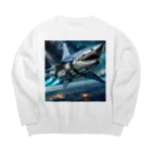 RISE　CEED【オリジナルブランドSHOP】のサメの宇宙船 Big Crew Neck Sweatshirt