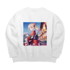 Moichi Designs Shop-2023の神戸ロマンス街道めぐり Big Crew Neck Sweatshirt