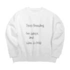 not existの養子を迎えて子どもを救おう Big Crew Neck Sweatshirt