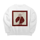 yellow storeのillustration_Bordeaux Big Crew Neck Sweatshirt