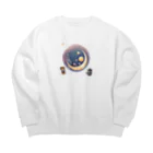 dmwpの三日月🎵 Big Crew Neck Sweatshirt