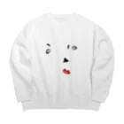 IHYLIの福笑い Big Crew Neck Sweatshirt