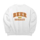 tonikakusakeのBEER UNIVERSITY ビール大学　オレンジ ビッグシルエットスウェット