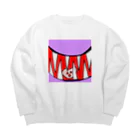 ＼ニッコリンチョ！！／の執着 Big Crew Neck Sweatshirt