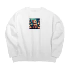 ブレイクスルーのムー Big Crew Neck Sweatshirt