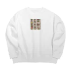 No Fishing No Life のルアーコレクション Big Crew Neck Sweatshirt