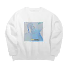 moko893のサブカル天使 Big Crew Neck Sweatshirt