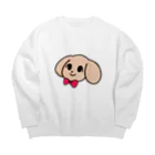 エブリデイかなStoreのシンプル　チョコ　 Big Crew Neck Sweatshirt