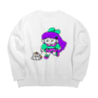 嘘つきちょめこ屋さんのおさんぽ！ Big Crew Neck Sweatshirt