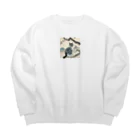 浮世絵デパートの浮世絵猫 Big Crew Neck Sweatshirt