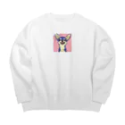 kuchibueyaのチワワ　 Big Crew Neck Sweatshirt