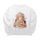 Crook-Aaronのゆるふわパンケーキちゃん Big Crew Neck Sweatshirt