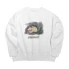 reibushaのうつぼねこ（ねこ付き） Big Crew Neck Sweatshirt