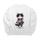 夢見る猫の箱庭のソル Big Crew Neck Sweatshirt