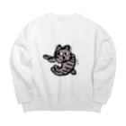 森の小屋のかぎしっぽの丸まるチャチャ Big Crew Neck Sweatshirt