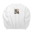 aaaatuのラッパー Big Crew Neck Sweatshirt