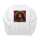 mizu163のドレッドくん Big Crew Neck Sweatshirt