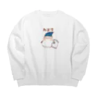 やまえながのふわふわしまえなが【ねます】 Big Crew Neck Sweatshirt