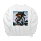 こまイヌ屋たちの出雲大社ロボ Big Crew Neck Sweatshirt