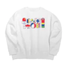 ぱすたてるかるぼのGANNGU Big Crew Neck Sweatshirt