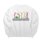 森図鑑の[森図鑑] 仲間に入れて（背景なし） Big Crew Neck Sweatshirt