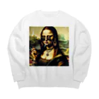 FX海外のぐれたモナリザ Big Crew Neck Sweatshirt