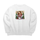 たまき工房の呑(どん)天使inクリスマス　デフォルメ Big Crew Neck Sweatshirt