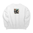 ブレイクスルーの自転車進入禁止 Big Crew Neck Sweatshirt