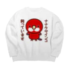 いんこ屋堂のナナクサインコ飼っています（レッド） Big Crew Neck Sweatshirt