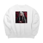 ZZRR12の「猛炎に舞う紅の猫耳守護者」 Big Crew Neck Sweatshirt