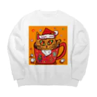 MAのクリスマスにゃんこ Big Crew Neck Sweatshirt