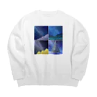 KEIKO's art factoryの「四季と星」の4部作 Big Crew Neck Sweatshirt