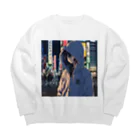 El Sol 85のパーカーフードの少女　池袋編 Big Crew Neck Sweatshirt