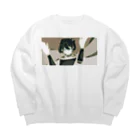 ジト目のサァサァお立ち台 Big Crew Neck Sweatshirt