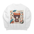 the blue seasonの小さな発明家の大冒険 Big Crew Neck Sweatshirt