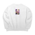 Nihon-Zeppinの幸運の女神 Big Crew Neck Sweatshirt