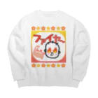 さとみ_イラスト屋♡の「ファイヤ〜🔥」 Big Crew Neck Sweatshirt