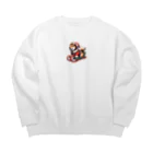 シバライダーロードの柴ライダーサンタ Big Crew Neck Sweatshirt